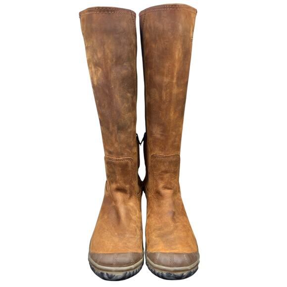 Sorel Women’s Slimboot Brown Leather Duck Boot Size US 7.5 - Picture 7 of 12